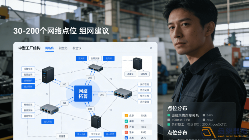 中型工廠30-200個網(wǎng)絡(luò)點位組網(wǎng)建議